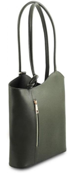 Γυναικεία Τσάντα Δερμάτινη Patty Tuscany Leather TL141455 Πράσινο σκούρο