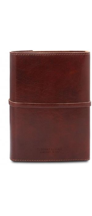 Σημειωματάριο Δερμάτινο Tuscany Leather TL142027 Καφέ
