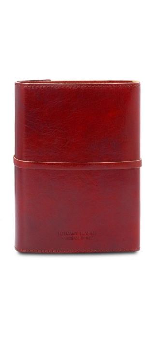Σημειωματάριο Δερμάτινο Tuscany Leather TL142027 Κόκκινο