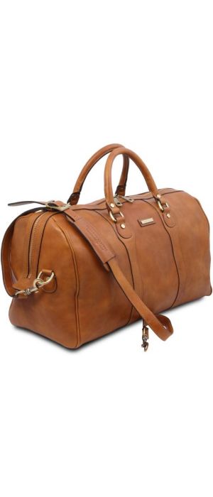 Σάκος Ταξιδίου Δερμάτινος Oslo Tuscany Leather TL141913 Φυσικό
