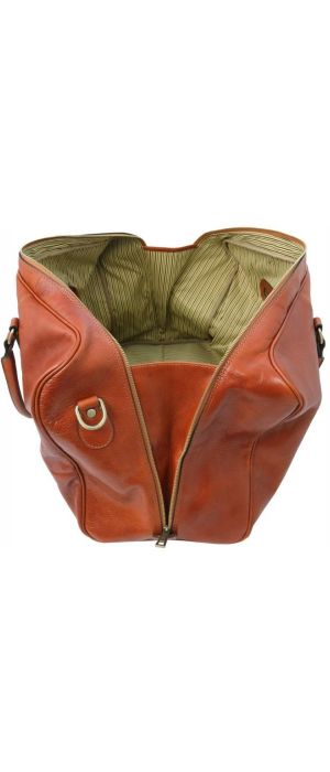 Σάκος ταξιδίου δερμάτινος TL Voyager Tuscany Leather TL142140 Μελί