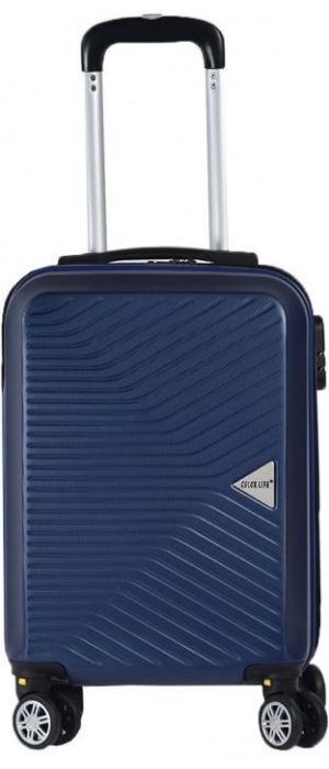 Πτυσσόμενη βαλίτσα καμπίνας - 4cm Colorlife 8053-20 55Χ36Χ23 Μπλε