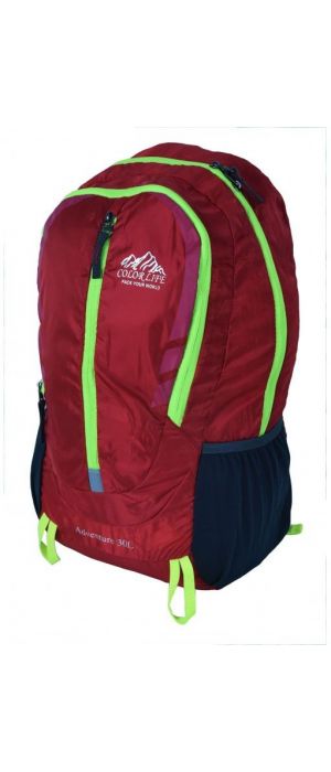 Σάκος πλάτης  Colorlife ultra light 9007 45x30x18cm Κόκκινο