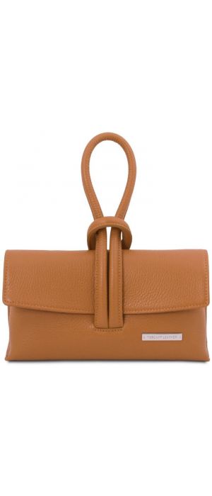 Γυναικείο Τσαντάκι Δερμάτινο Tuscany Leather TL141990 Κονιάκ