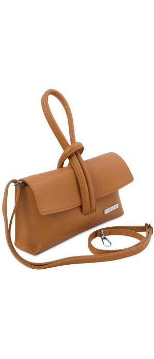 Γυναικείο Τσαντάκι Δερμάτινο Tuscany Leather TL141990 Κονιάκ