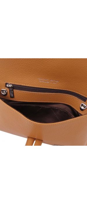 Γυναικείο Τσαντάκι Δερμάτινο Tuscany Leather TL141990 Κονιάκ