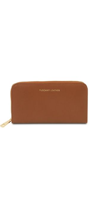 Γυναικείο Πορτοφόλι Δερμάτινο Venere Tuscany Leather TL142085 Κονιάκ