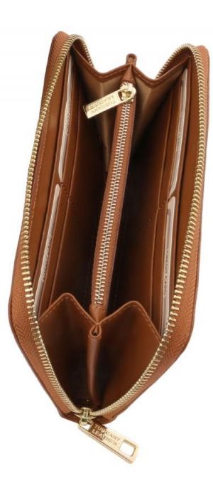Γυναικείο Πορτοφόλι Δερμάτινο Venere Tuscany Leather TL142085 Κονιάκ