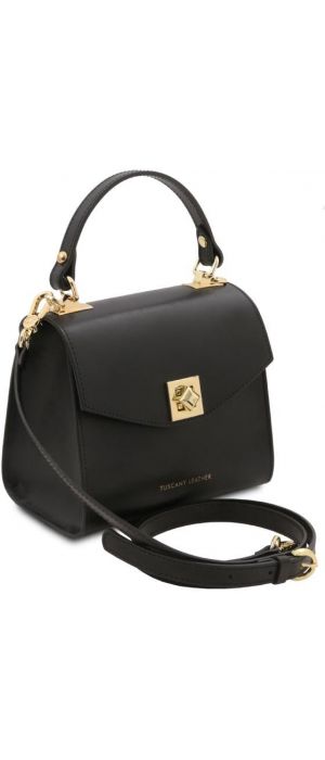 Γυναικεία Τσάντα Δερμάτινη Tuscany Leather TL142203 Μαύρο