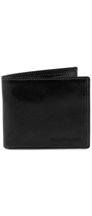 Ανδρικό Πορτοφόλι Δερμάτινο Tuscany Leather TL140761 Μαύρο