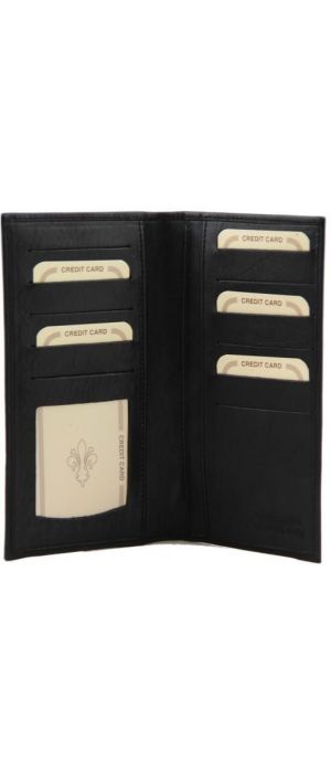 Δερμάτινο Πορτοφόλι / Θήκη Καρτών Tuscany Leather TL140784 Μαύρο