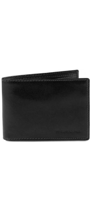Ανδρικό Πορτοφόλι Δερμάτινο Tuscany Leather TL140817 Μαύρο
