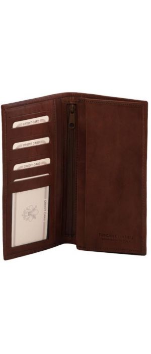 Δερμάτινο Πορτοφόλι / Θήκη Tuscany Leather TL140777 Καφέ