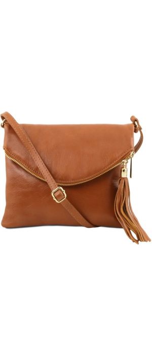 Γυναικείο Τσαντάκι Δερμάτινο TL Young Bag Tuscany Leather TL141153 Κονιάκ