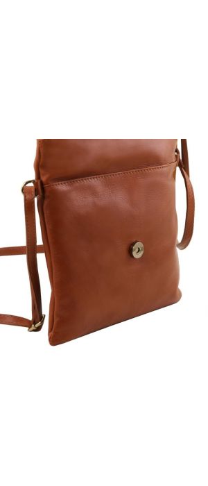 Γυναικείο Τσαντάκι Δερμάτινο TL Young Bag Tuscany Leather TL141153 Κονιάκ