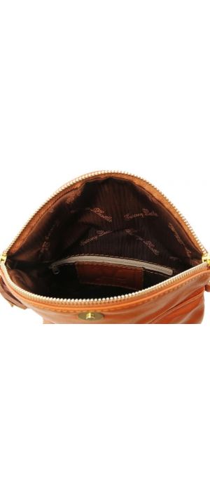 Γυναικείο Τσαντάκι Δερμάτινο TL Young Bag Tuscany Leather TL141153 Κονιάκ