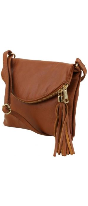 Γυναικείο Τσαντάκι Δερμάτινο TL Young Bag Tuscany Leather TL141153 Κονιάκ