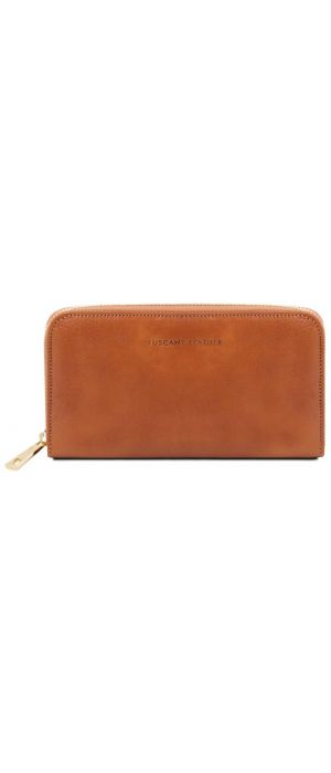 Γυναικείο Πορτοφόλι Δερμάτινο Tuscany Leather TL141206 Μελί