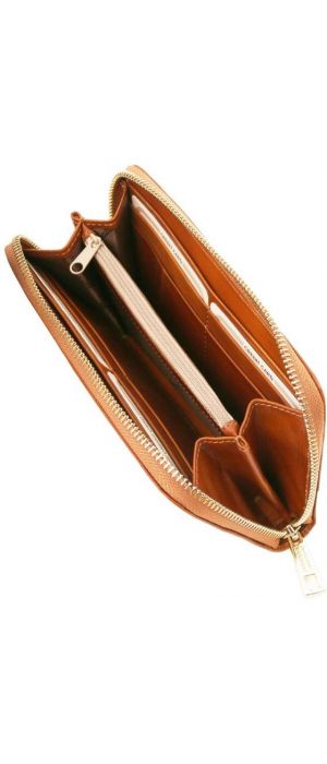 Γυναικείο Πορτοφόλι Δερμάτινο Tuscany Leather TL141206 Μελί