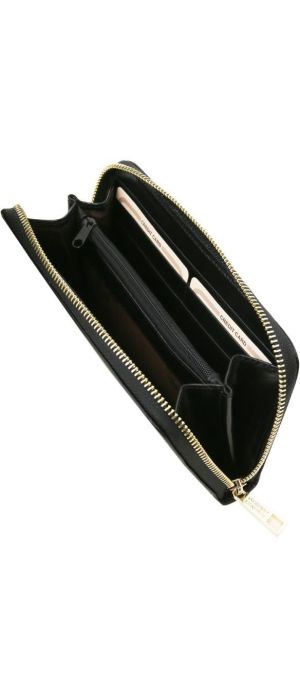 Γυναικείο Πορτοφόλι Δερμάτινο Tuscany Leather TL141206 Μαύρο
