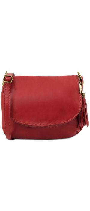 Γυναικεία Τσάντα Δερμάτινη Tuscany Leather TL141223 Κόκκινο