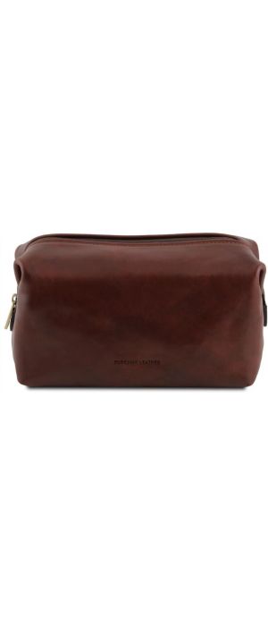 Θήκη Τσαντάκι Καλλυντικών Δερμάτινο Smarty L Tuscany Leather TL141219 Καφέ