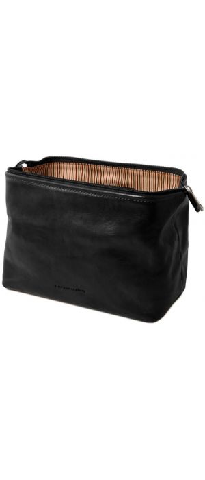 Θήκη Τσαντάκι Καλλυντικών Δερμάτινο Smarty L Tuscany Leather TL141219 Μαύρο