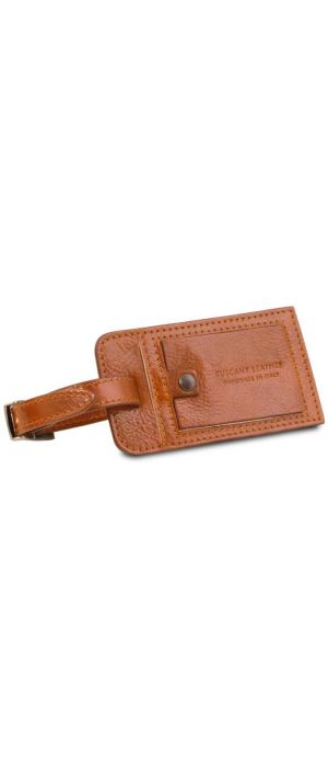 Δερμάτινη θήκη ταυτότητας αποσκευής Tuscany Leather TLTAG Μελί