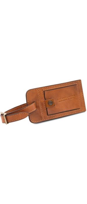 Δερμάτινη θήκη ταυτότητας αποσκευής Tuscany Leather TLTAG Φυσικό
