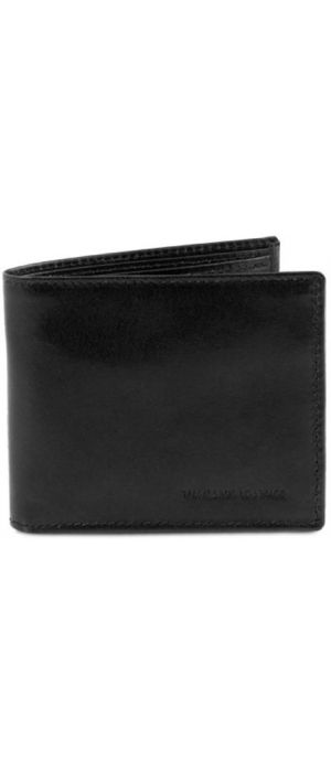 Ανδρικό Δερμάτινο Πορτοφόλι Tuscany Leather TL141377 Μαύρο