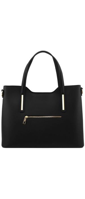 Γυναικεία Τσάντα Δερμάτινη Olimpia Tuscany Leather TL141412 Μαύρο