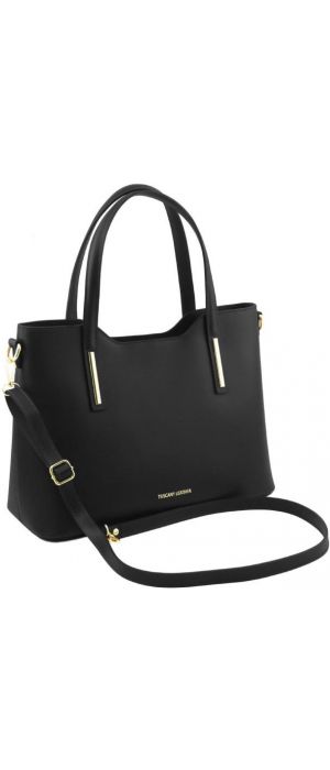 Γυναικεία Τσάντα Δερμάτινη Olimpia Tuscany Leather TL141412 Μαύρο