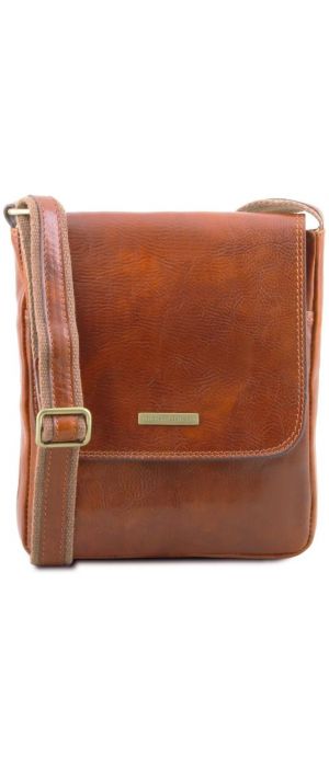 Ανδρικό Τσαντάκι Δερμάτινο John Tuscany Leather TL141408 Μελί