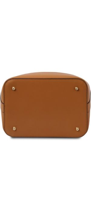 Γυναικεία Τσάντα Δερμάτινη Vittoria Tuscany Leather TL141531 Κονιάκ