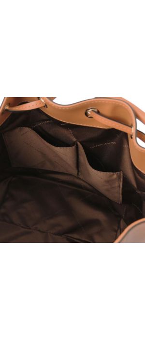 Γυναικεία Τσάντα Δερμάτινη Vittoria Tuscany Leather TL141531 Κονιάκ