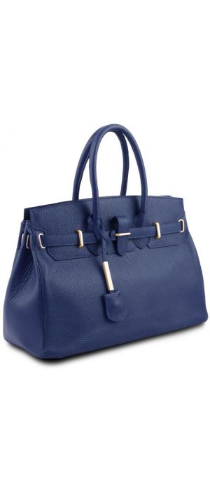 Γυναικεία Τσάντα Δερμάτινη Tuscany Leather TL141529 Μπλε σκούρο