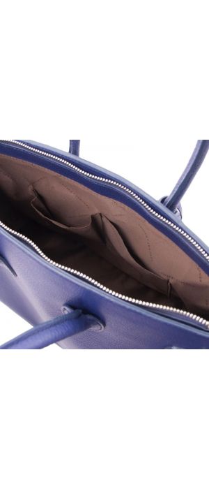 Γυναικεία Τσάντα Δερμάτινη Tuscany Leather TL141529 Μπλε σκούρο