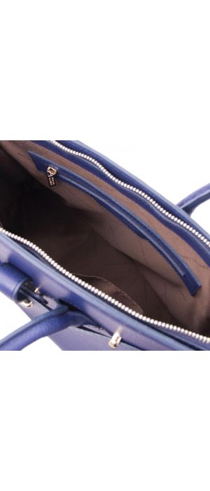 Γυναικεία Τσάντα Δερμάτινη Tuscany Leather TL141529 Μπλε σκούρο