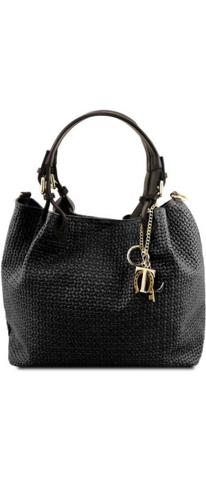 Γυναικεία Τσάντα Δερμάτινη Tuscany Leather TL141573 Μαύρο