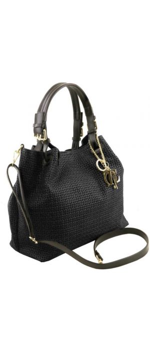 Γυναικεία Τσάντα Δερμάτινη Tuscany Leather TL141573 Μαύρο