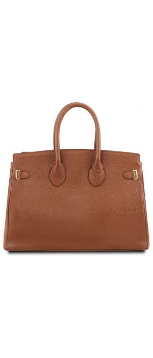 Γυναικεία Τσάντα Δερμάτινη Tuscany Leather TL141529 Κονιάκ