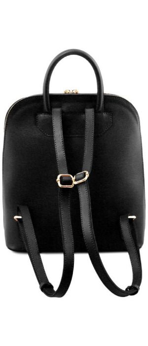 Τσάντα Πλάτης Δερμάτινη Tuscany Leather TL141631 Μαύρο