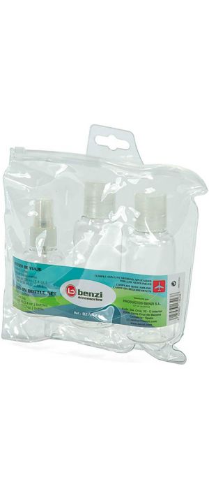 Σετ 3 μπουκαλάκια & Νεσεσέρ BENZI BZ3423 Διαφανές