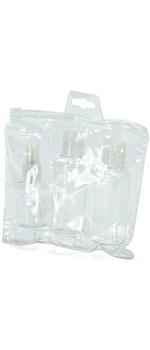 Σετ 3 μπουκαλάκια & Νεσεσέρ BENZI BZ3423 Διαφανές