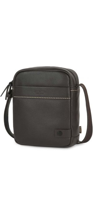 Τσαντάκι Ώμου Δερμάτινο JASLEN 313019-02 Καφέ