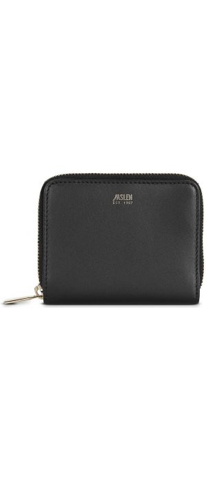 Πορτοφόλι Δερμάτινο Γυναικείο Jaslen 204727-01 Μαύρο