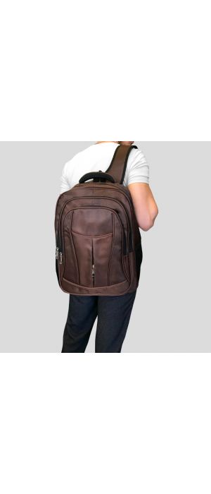 Σακίδιο με Θήκη Laptop 15.6'' BENZI Καφέ BZ5237