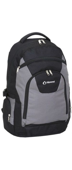 Τσάντα πλάτης BF12 Diplomat Μαύρο/Γκρι