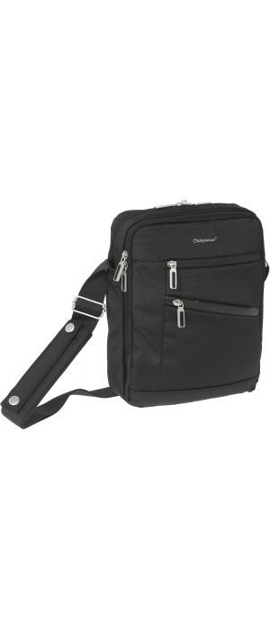 Τσαντακι Ώμου Μεγαλο με 2 Τσέπες Diplomat LC644 Μαύρο