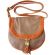 Δερμάτινη Τσάντα Ωμου Tarsilla Firenze Leather 238S Σκουρο /Μπεζ